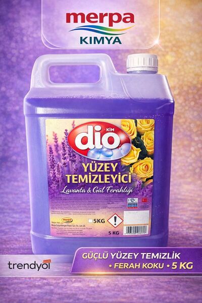 DİO YÜZEY TEMİZLEYİCİ | GENEL TEMİZLİK MADDESİ | LAVANTA VE GÜL FERAHLIĞI | 5...