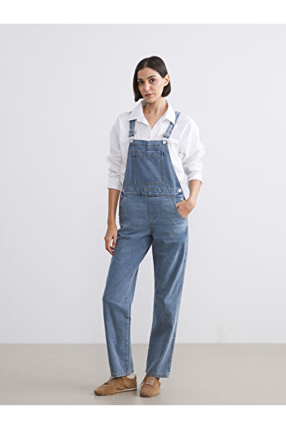 LC Waikiki Çelebi Store'dan Kaliteli Parçalar Kare Yaka Kadın Jean Salopet