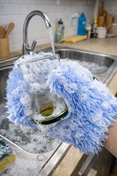 kidszone إسفنجة غسيل الأطباق متعددة الأغراض من إيلي جي، ليفة غسيل الأطباق متع...