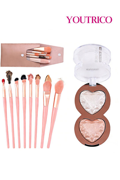 Youtrico Travel Mini Makeup Brush Set,highlighter,37g/1pc