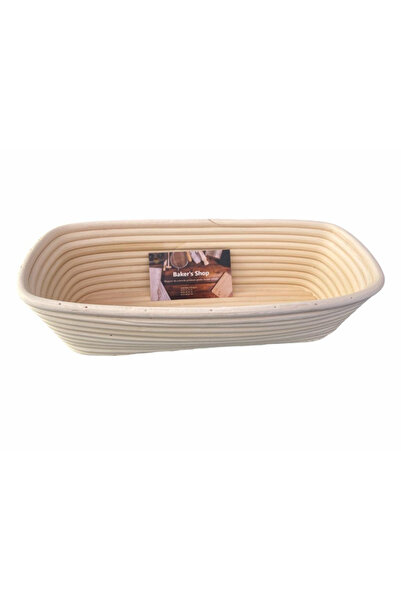 OEM Baker's Shop Wicker Basket for Proving Ground, Rectangular, 32.0 x 16 X 8 cm