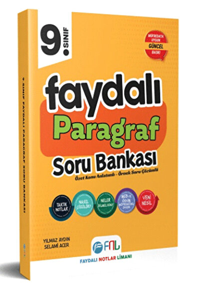 Faydalı Notlar Limanı Yayıncılık FNL 9.Sınıf Paragraf Soru Bankası