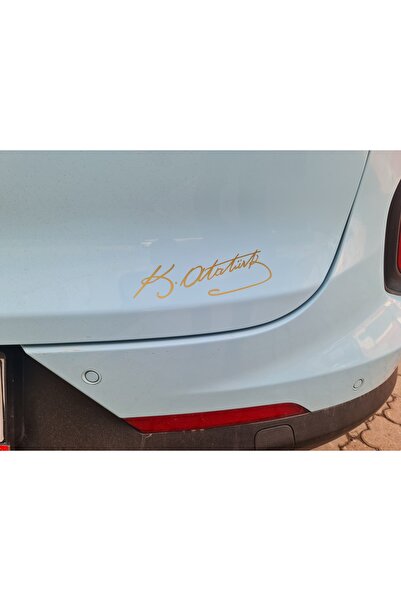 TSC 13cm gazi mustafa kemal atatürk signature sticker for car, auto, motorcyc...