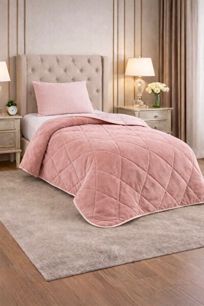 CARYUM Single 4-Piece Welsoft Powder Color Sleeping Set