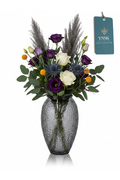 YNSK Lux |   VENA |   Vază de sticlă importată 24 cm