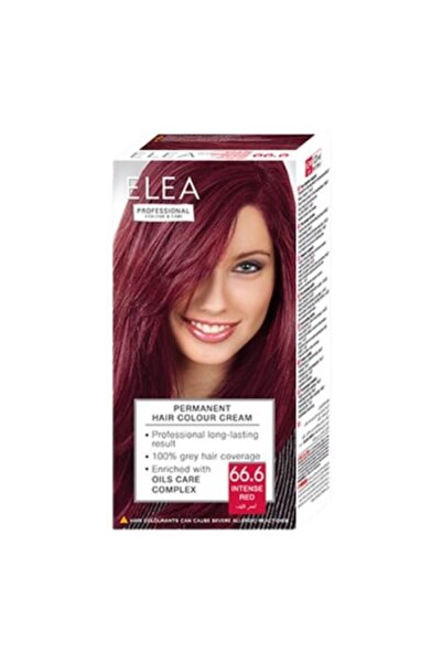 Elea Vopsea de păr profesională 66.6 ROȘU INTENS, 123 ml