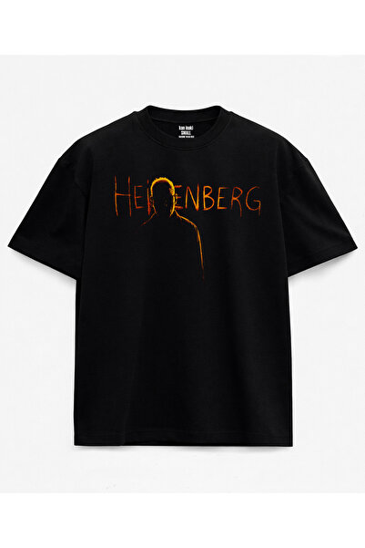 kun inaki Heisenberg Walter White Breaking Bad Baskılı Siyah Unisex Tişört