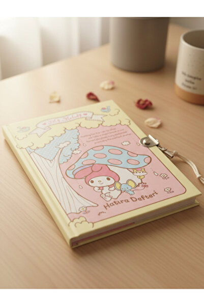 GiFi Caiet de amintiri licențiat Kuromi, cu lacăt și cheie