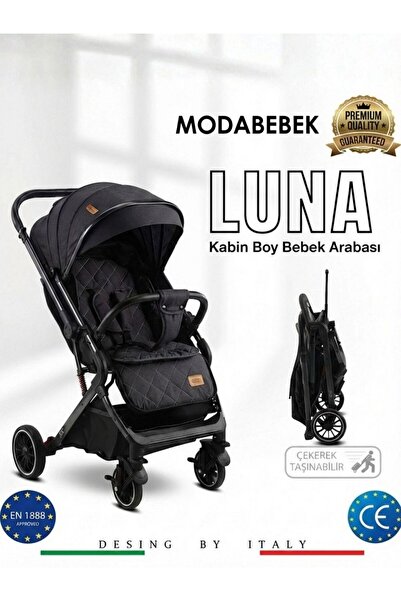 modabebekler Luna Kabin Boy Bebek Arabası | Çift Yönlü, Amortisörlü, Geniş, G...