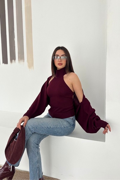 Noi Belis Double Bolero-Blouse Knitwear Set Aw25Bz0005