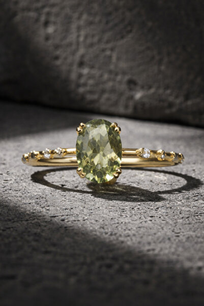 Utku Kuyumculuk 14 AYAR RENK DEĞİŞTİREN SULTANİT TAŞLI VİNTAGE MİNİMAL ALTIN ...