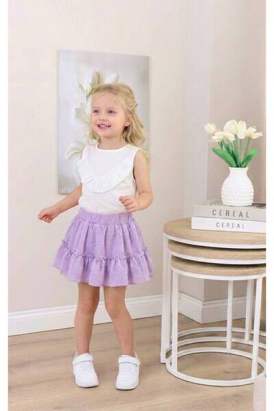 FURKYY Set de vară pentru fete, cu fustă