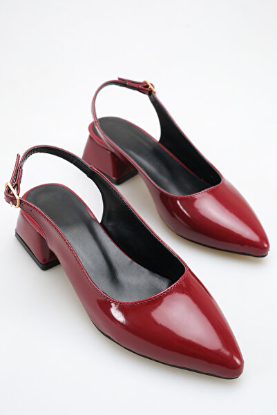 ich1one Roma Women's Patent Leather Heeled Ballerina Shoes – 5 cm Heel, Casua...