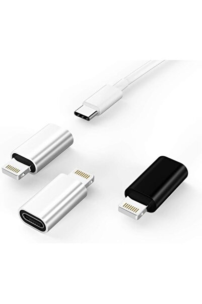 The Bros عبوة من 3 قطع، محول USB-C إلى Lightning، محول USB-C أنثى إلى Lightni...