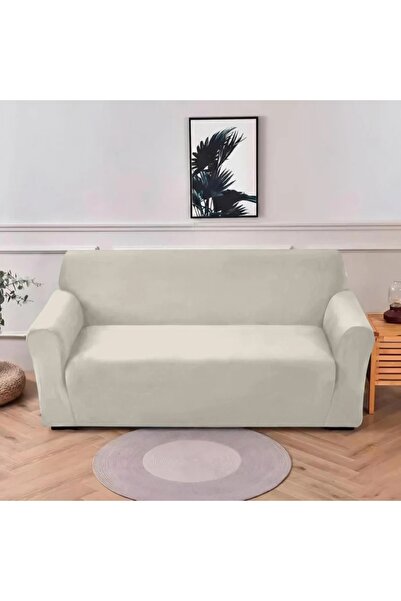 trendyhome UNI 3-Seater Sofa Cover, Elastic Velvet, Anti-Slip with Fasteners