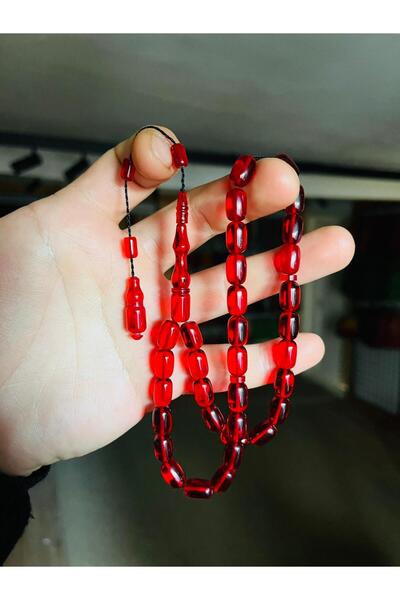 TTS TÜRK TESBİH SANATI Handcrafted Fire Amber Prayer Beads