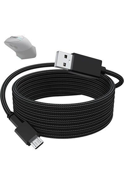 The Bros كابل شحن Micro USB متوافق مع فأرة الألعاب السلكية/اللاسلكية من Alien...
