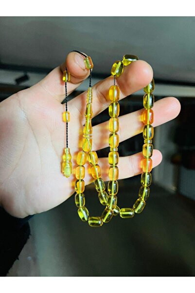 TTS TÜRK TESBİH SANATI سبحة من الزجاج البرتقالي الناري مصنوعة يدويًا بحرفية ع...