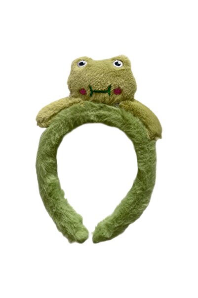 TMR Yeşil Figürlü Kız Çocuğu Peluş Taç