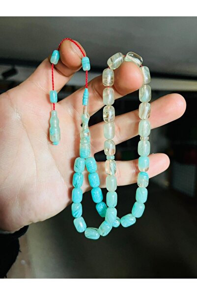 TTS TÜRK TESBİH SANATI Usta İşi Ateş Kehribarı Tesbih