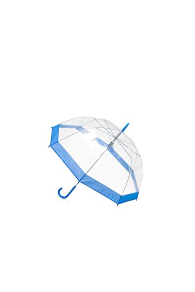 OEM Transparent Umbrella with Blue Band
