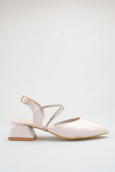 ich1one Milano Women's Patent Leather Heeled Ballerina Shoes – 5 cm Heel, Cas...