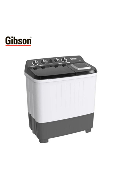 Gibson Twin Tub Washing Machine 12 kg - White with Black Lid - GWMTT12BA3