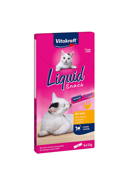 PisiMall Vitakraft liquid reward, for cats, with chicken, 6x15g