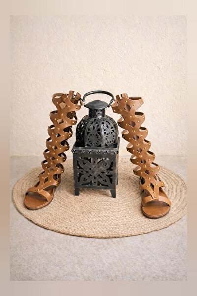 Bostini Genuine Natural Leather Gladiator Sandals