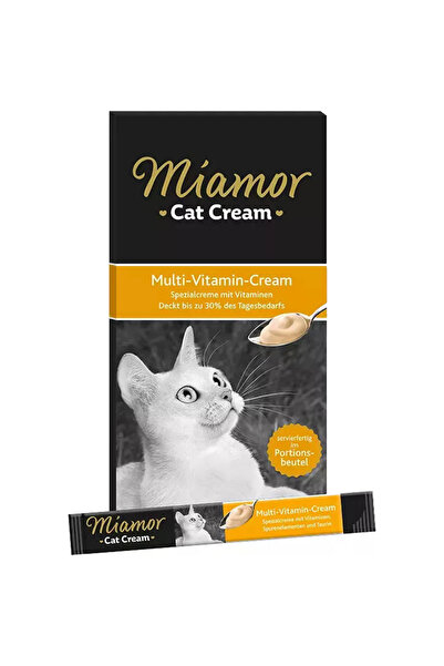 PisiMall Miamor, creamy reward for cats, multivitamins, 6x15g