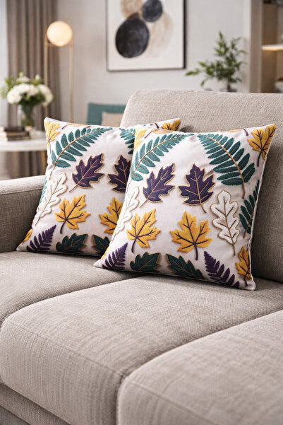 ÖZDAĞ HOME CONCEPT 3D Digital Printing Premium Fabric Throw Pillow Cover 43X4...