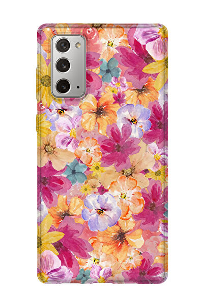 lelia حافظة هاتف شفافة مطبوعة متوافقة مع هاتف سامسونج جالاكسي نوت 20 |   مجمو...