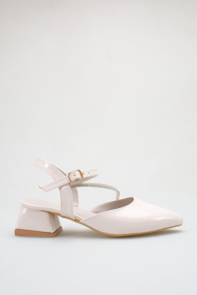 ich1one Torino Women's Patent Leather Heeled Ballerina Shoes – 5 cm Heel, Cas...