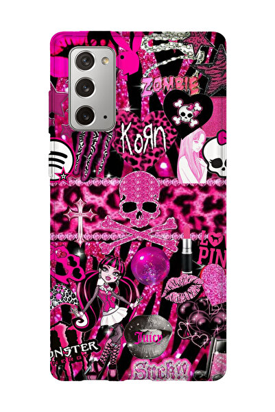 lelia حافظة هاتف شفافة مطبوعة متوافقة مع هاتف سامسونج جالاكسي نوت 20 |   مجمو...