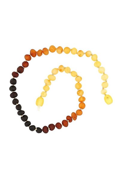 Inure Jewelry Baby Drop Amber Teeth Necklace