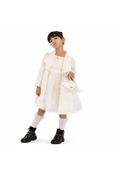 Mamboo Set fete cu rochie, blazer și geantă - 8 ani