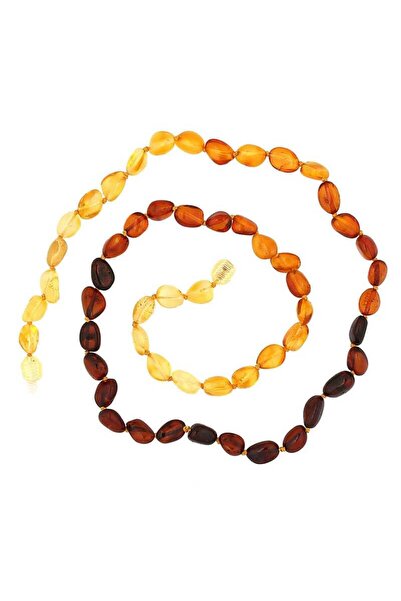 Inure Jewelry Adult Drop Amber Necklace