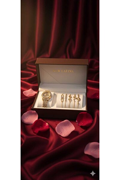 Treasures Women's accessory set consisting of a watch and bracelets.