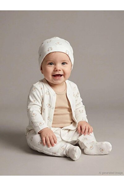 LC Waikiki Printed Baby Boy Hospital Discharge Set (S6)