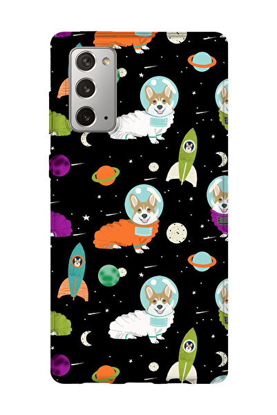 lelia حافظة هاتف شفافة مطبوعة متوافقة مع هاتف سامسونج جالاكسي نوت 20 |   المج...