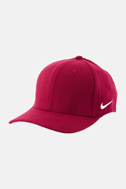 Nike Men Embroidered Logo Swoosh Flex Cap, Maroon