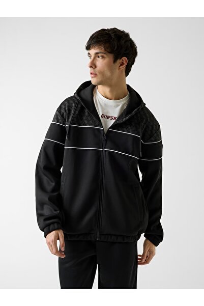 Guess Renk Bloklu Kapüşonlu Sweatshirt Z6RQ13KD472