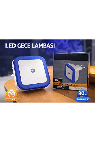 EyluX Shop Modern Sensörlü Mini Led Gece Lambası Led Spot FOTOSELLİ GECE LAMBASI