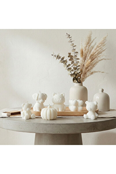 Minimal Set-Doğal Soya Mum-Naturel Soy Wax Candle-Dekoratif-Kokusuz