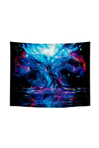 Outus Tapestry, UV Fluorescence, 95x73cm, Tree of Life