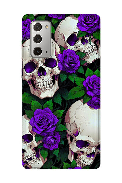 lelia حافظة هاتف شفافة مطبوعة متوافقة مع هاتف سامسونج جالاكسي نوت 20 |   المج...