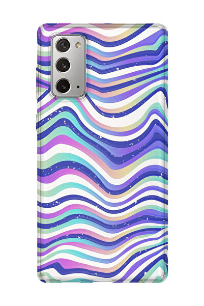 lelia حافظة هاتف شفافة مطبوعة متوافقة مع هاتف سامسونج جالاكسي نوت 20 |   مجمو...