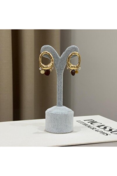 Rüya Ring Detail Beaded Earrings