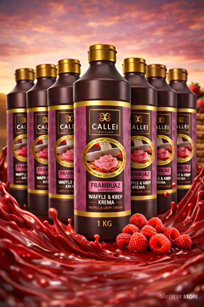 Callei Frambuaz Waffle Pankek & Krep Sos (1KG X 8 Adet)