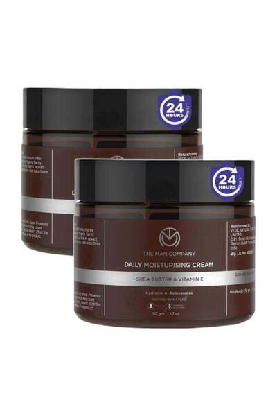 The Man Company كريم مرطب يومي لفصل الشتاء بزبدة الشيا وفيتامين هـ لترطيب البشرة